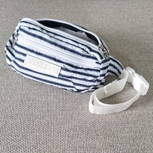 Carve Designs LOVEBAGS Navy and White Striped Belt Bag